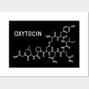 Oxytocin molecule Posters and Art